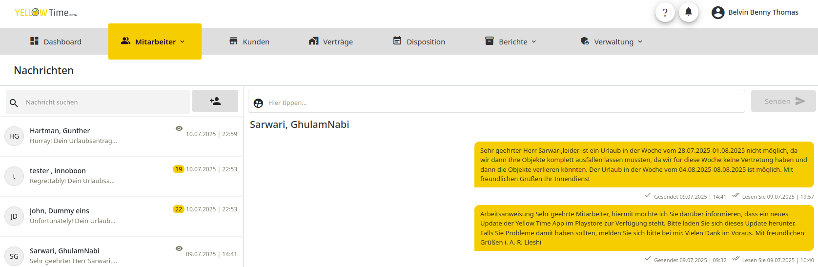 Urlaubsverwaltung Web