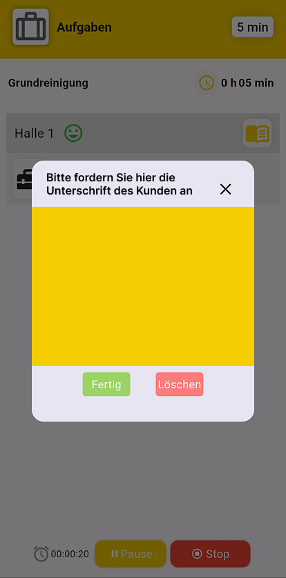 NFC Übersicht – App
